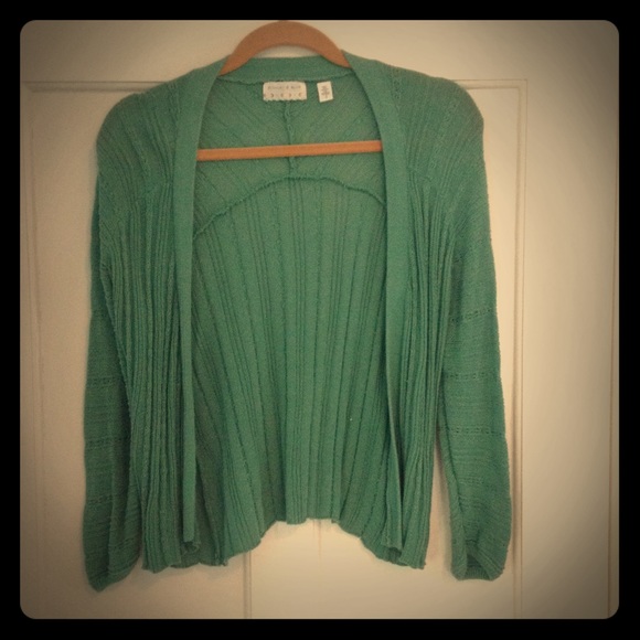 Kimchi Blue green cable knit cardigan