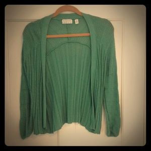 Kimchi Blue green cable knit cardigan