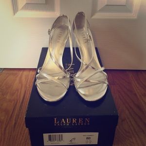 Reserved* Ralph Lauren Size 8 Silver Dress Shoes