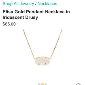 Kendra Scott: Elisa gold pendant necklace