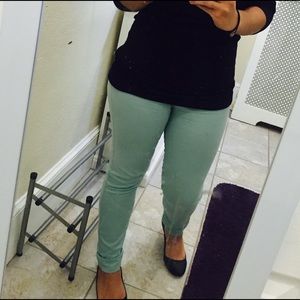 Mint colored jeans