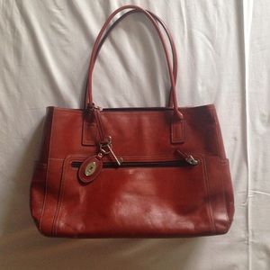 Fossil Leather Tote