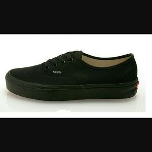 Women's Authentic Black Vans.