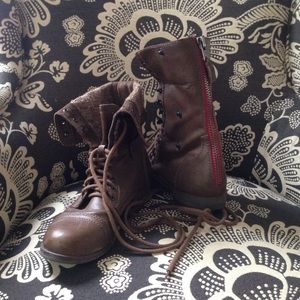 Bakers brown combat boots