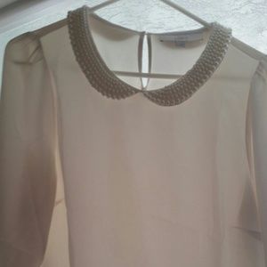 Cream/pearl Loft Blouse