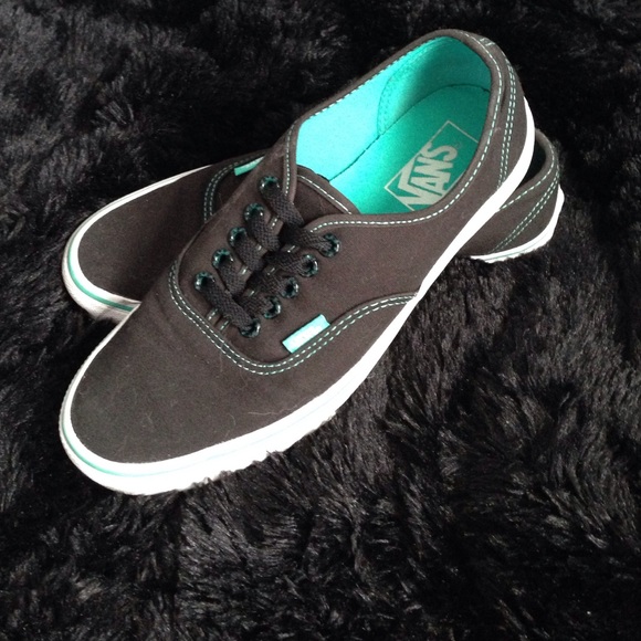 Black & Teal vans