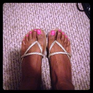 Pretty gold sandals
