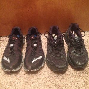 Hold for hardcore fitness. 2 pair of Brooks shoes