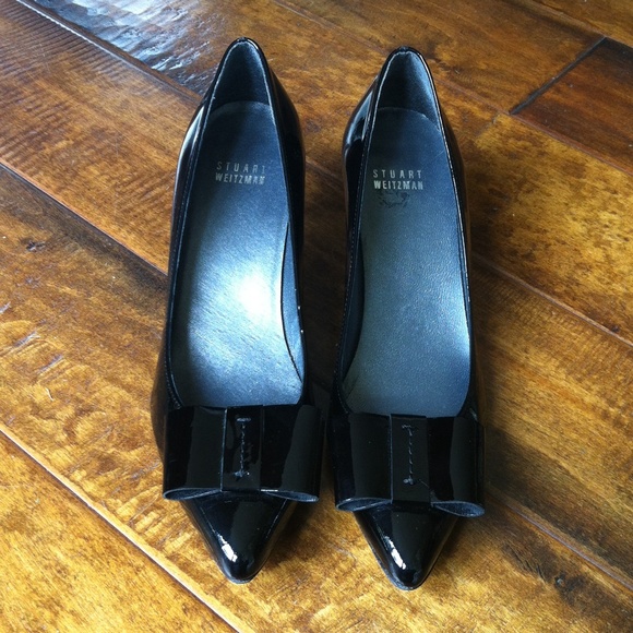 Stuart Weitzman Black Patent Heela