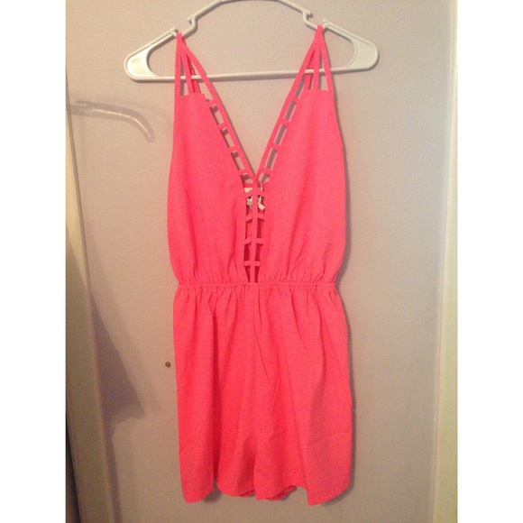 Neon Pink Romper