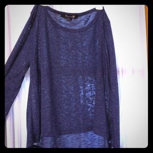 Long sleeve somewhat sheer shirt