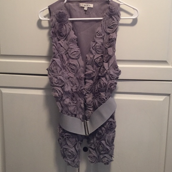 Size medium rose petal vest.