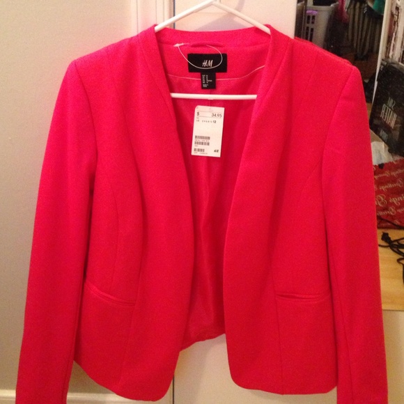 pink H&M blazer