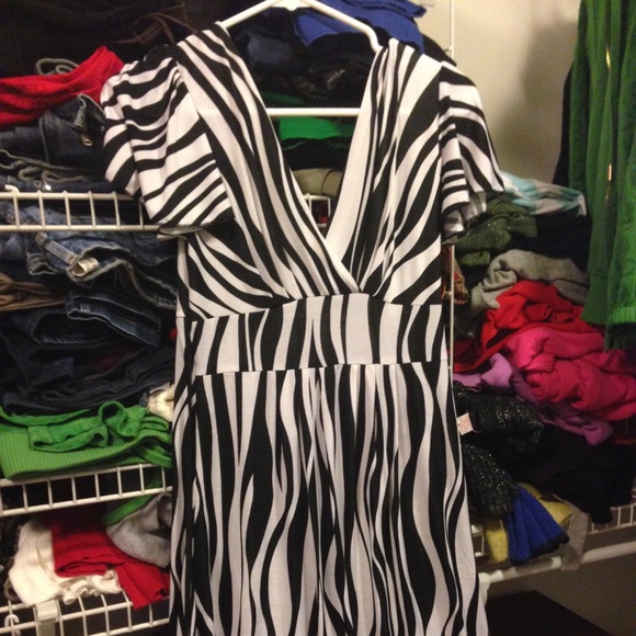 Zebra print dress
