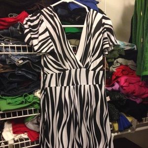Zebra print dress