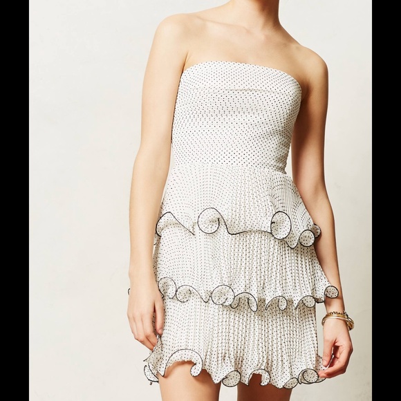 ANTHROPOLOGIE ERIN FETHERSTON PEN & INK DRESS