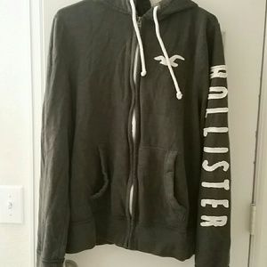 Zip up Hollister sweatshirt