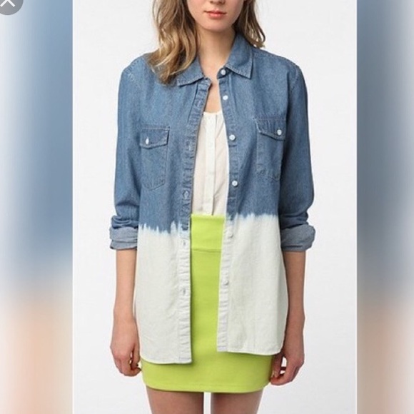 Urban Outfitters Tops - Bleached denim shirt