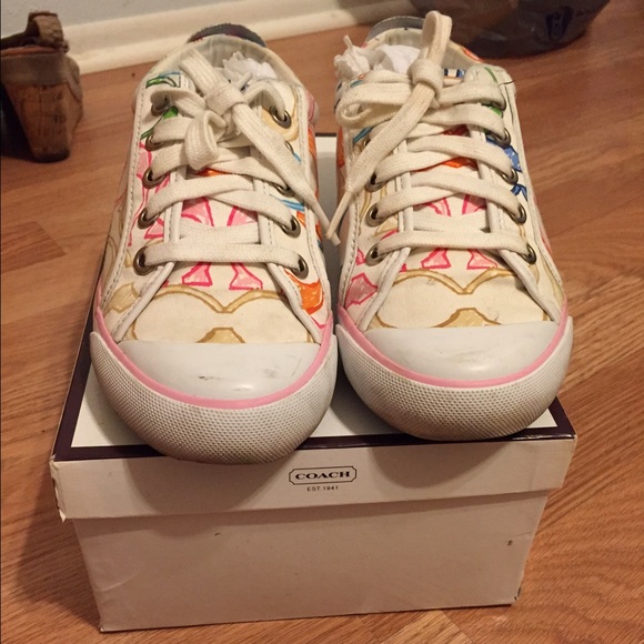 Coach Shoes - Coach Daphne Patchwork Sneaker FINAL PRICE