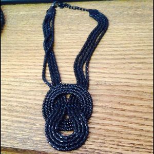 Black Chain Like Express Necklace