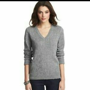 Grey V neck sweater