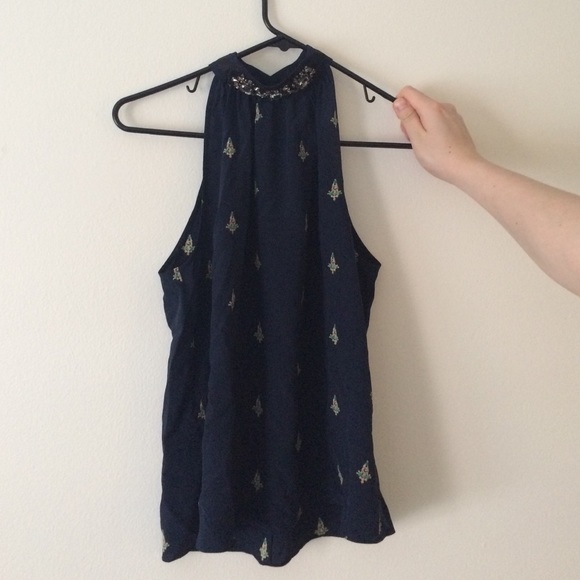 Juicy couture studded front silk tank top