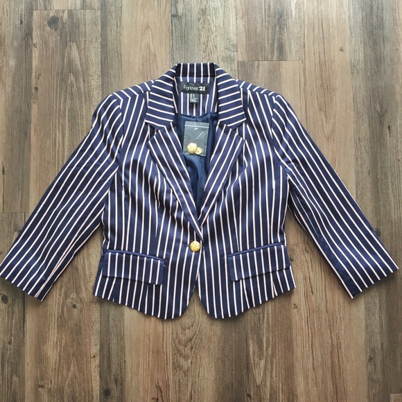 Forever 21 Striped Blazer