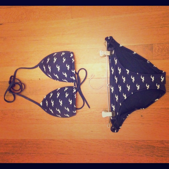 Navy blue Hollister bathing suit!