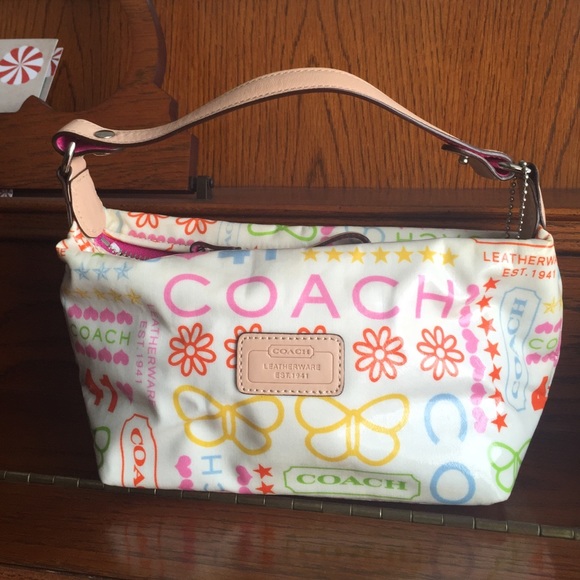 Coach small vinyl bag