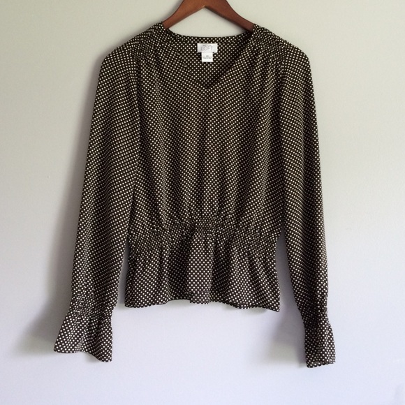 LOFT Polka Dot Blouse