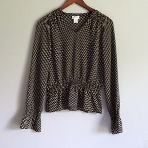 LOFT Polka Dot Blouse