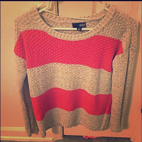 Pink and Beige sweater