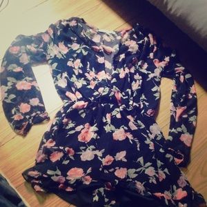 Cecico Dresses - Cute Flowery Shorts With Long Sleeve Romper ๐ Cecico Dresses - Cute Flowery Shorts With Long Sleeve Romper ๐