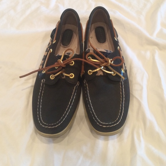 Black/ Cheetah Sperry Top-Sider Shoes