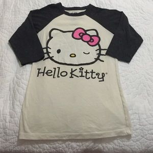 Vintage hello kitty baseball-like shirt