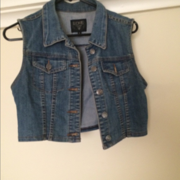 Blue jean vest