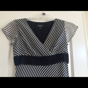 Black striped dress