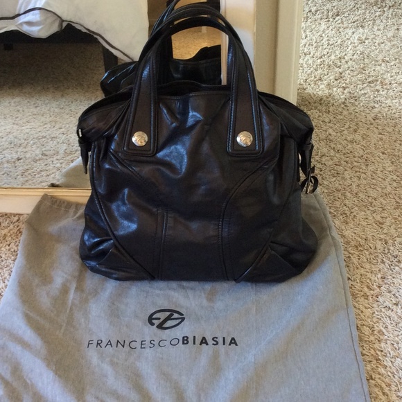Francesco Biasia 'Marie' Large Black Bag