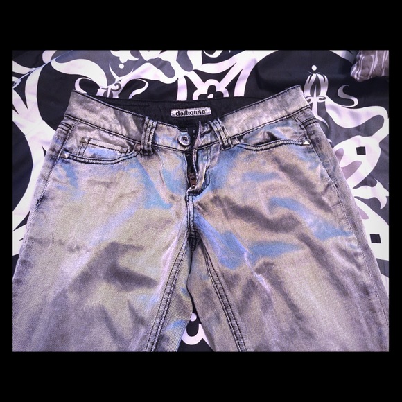 Dollhouse - metallic skinny jeans