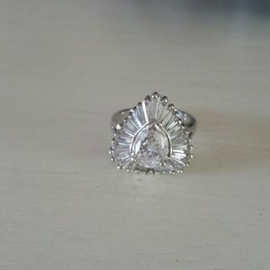 Avon Silver Cocktail Ring