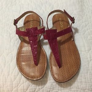 Burgundy Aldo sandals