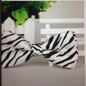 Zebra Printed Bow tie