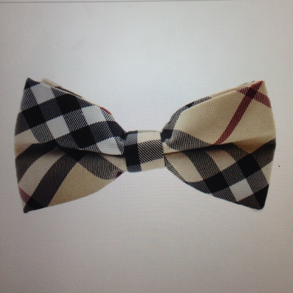Khaki Printed Bow tie