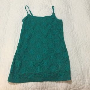 Teal tank top