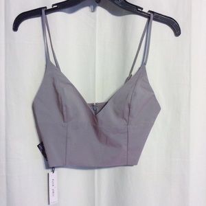 After Party Vintage Kylie Iridescent Crop Top