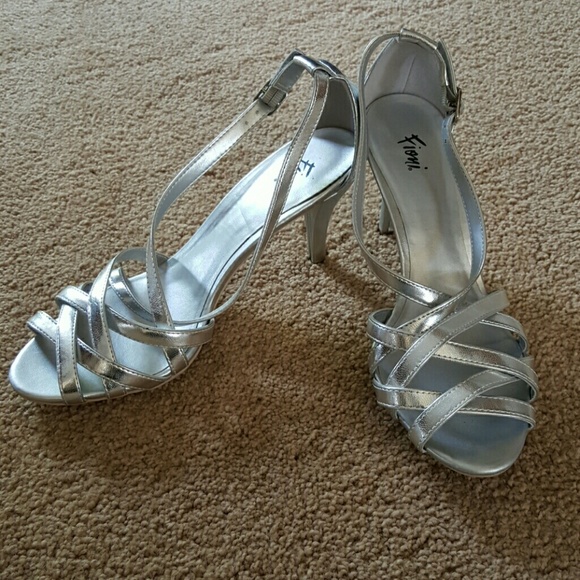 Silver High Heels