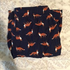 Fox print pajamas