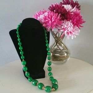 Vintage Green Beaded necklace