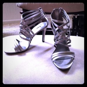 Silver Fioni Strappy high heels