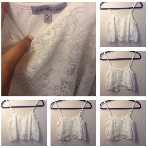 Whit Lace Crop Top